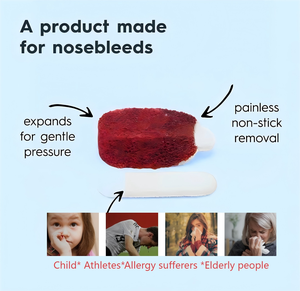 Apósito Hemostático Médico, Tampon Nasal, Detiene el Sangrado Rápidamente, Epistaxis, Empaque Nasal de PVA, Tapón Nasal de Esponja, Infrarrojo Lejano, 45 mm, CE - Product Image 3