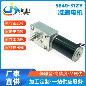 Moteur miniature DC Junye 5840-31ZY 12V 24V à couple élevé avec engrenage planétaire et balais pour équipement d'automatisation - Product Image 5