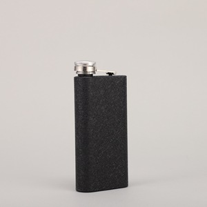 Flacon carré portable de 5 oz en acier inoxydable 304 de qualité alimentaire pour whisky, vodka, vin, sublimation, gourde de hanche noire pour l'extérieur - Product Image 5