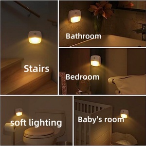 Mini lampe LED portable à détecteur de mouvement, rechargeable sur batterie, pour placard, mur, escalier, couloir, armoire - Product Image 6