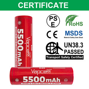 Batería Vapcell INR21700 <span class=keywords><strong>K55</strong></span> 5500mah 15A CDR de Alta Capacidad de Iones de Litio 21700 PK 50E para Paquete de Baterías de Bicicleta Eléctrica - Product Image 3