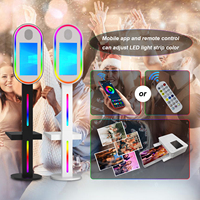 Photomaton GT Magic Mirror à impression instantanée 70 pouces Smartphones iPad Appareils photo reflex Connectivité Wi-Fi/USB Construction métallique 800 kg