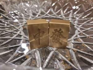 Trung Quốc mahjong gạch đồng trang trí đồng trang trí nội thất biểu tượng của tài sản - Product Image 5