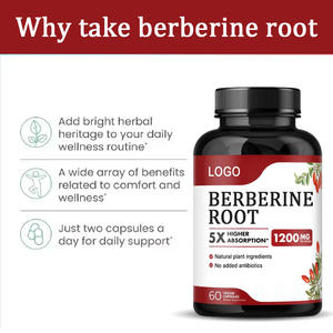 ベルベリン塩酸塩とブラックペッパーエキスが豊富なベルベリン<span class=keywords><strong>HCI</strong></span>カプセルハーバルサプリメントOEM/ODM - Product Image 2