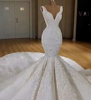 Robe de mariée S1434A 2024 de luxe, faite à la main, élégante, avec décoration en dentelle, perles et sequins de haute qualité, livraison directe personnalisée