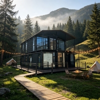 Maison modulaire en conteneur de 20 pieds, structure en acier préfabriquée, panneaux sandwich, pour bureau, dortoir, logement