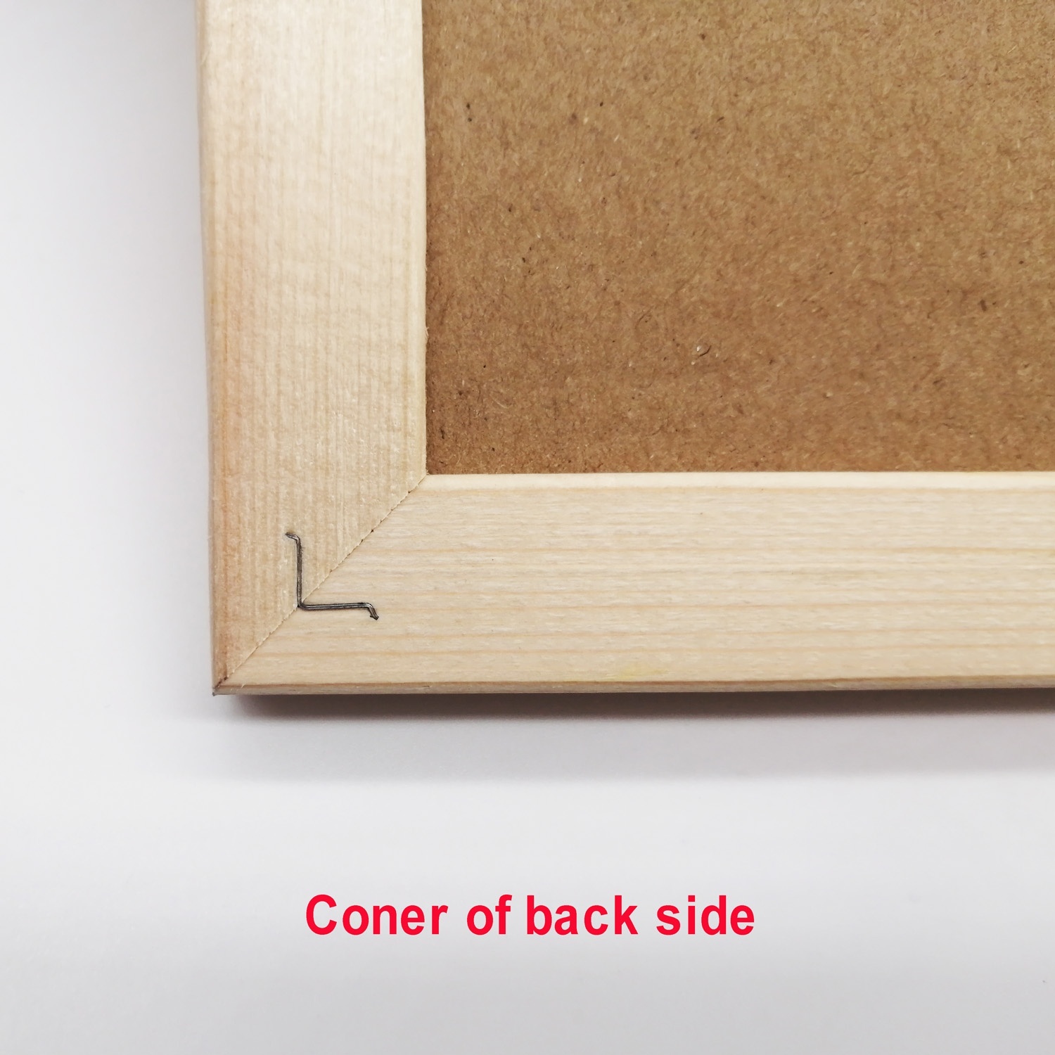 QConnect Kork-Pinnwand Mit Holzrahmen – 30x40 Cm, Braun, Ideal Für Büro, Kinderzimmer Oder Homeoffice