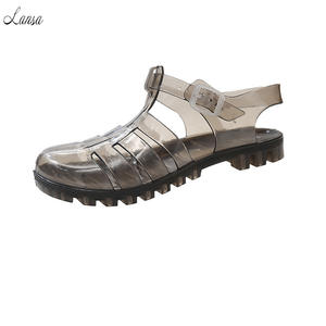 <span class=keywords><strong>Sandalias</strong></span> Romanas Transparentes Nuevas de 2025, <span class=keywords><strong>Sandalias</strong></span> de Plataforma de Gelatina de Plástico Impermeables, <span class=keywords><strong>Sandalias</strong></span> de Playa para Mujer, Venta al por Mayor - Product Image 5