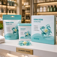 Lessive en dosettes jetables à 5 compartiments de 8 à 12 g |   Produit écologique, doux, propre, coloré, antibactérien et parfumé |   OEM en gros, faible minimum de commande