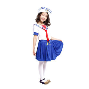 3 पीसी सेट कार्निवल पार्टी लड़की नाविक सौंदर्य सौंदर्य पोशाक पोशाक पोशाक पहने नौसेना हेलोलीन संगठन सेट ट्यूटू स्कर्ट + टोपी - Product Image 5