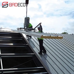 Insulation Water Proof Fire Proof 30mm to 200mm Thickness Polyurethane Pu Metal <strong>Roof</strong> Sandwich Panel for Steel Structure - Product Image 1