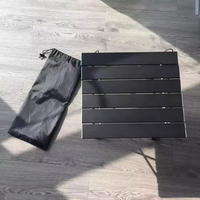 Table pliante élégante en aluminium pour l'extérieur, bureau de camping facile à monter pour le camping en famille et les fêtes