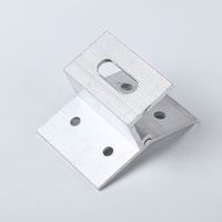 Pince de fixation trapézoïdale anti-corrosion AL6005-T5 pour système d'énergie solaire, structure de montage sur toit métallique