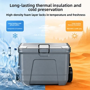 กระเป๋าเก็บความเย็น <span class=keywords><strong>Coleman</strong></span> 52L 55QT สีน้ำเงินเนปจูน ป้องกันการรั่วซึม วัสดุทนทานสำหรับการใช้งานหนัก รักษาอุณหภูมิสูงได้ดี - Product Image 4