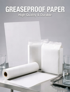 Papier d'emballage certifié anti-graisse 30-60 g/m² KIT3/7, biodégradable, en feuilles et rouleaux, pour la distribution alimentaire mondiale - Product Image 1