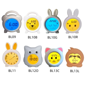 นาฬิกาฝึกการนอนเด็กราคาถูก พร้อมไฟกลางคืน จำลองแสงอาทิตย์ขึ้นหลากสี ผลิตในจีน - Product Image 6