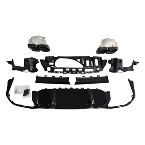 Kit de lèvre arrière et embout d'échappement pour Mercedes Benz Classe E W213 2021-2023 style E63 en ABS - Product Image 2