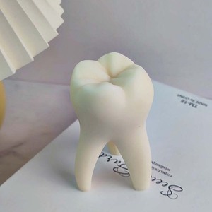 2023 New Design Creative Art <strong>Fun</strong> Teeth Shape <strong>Candle</strong> for Home Decor As Gift Set - Product Image 5