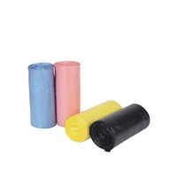 Sacs poubelles jetables en plastique 13 gallons, impression personnalisée logo en gravure, matériau PE, étanches, thermoscellables, couleur crème mm