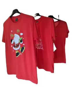 Wholesale New Cheap Unisex Printed 100% Polyester T Shirts Custom Printing T-shirt Christmas Tshirts Men