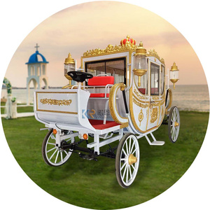 Chariot <span class=keywords><strong>de</strong></span> mariage électrique <span class=keywords><strong>de</strong></span> type calèche royale <span class=keywords><strong>de</strong></span> princesse <span class=keywords><strong>Cendrillon</strong></span> pour excursions touristiques, OEM - Product Image 1