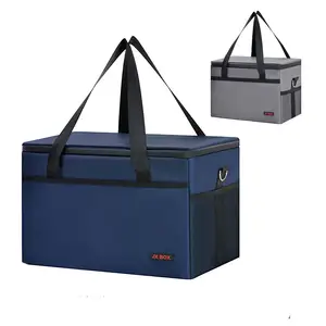 Keep fresh Large capacity insulated ice bag cooler jute cooler bag insulated tote cooler bags