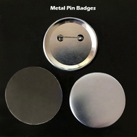 Insigne de bouton en fer blanc de forme ronde personnalisée de 58mm avec épingles de sûreté