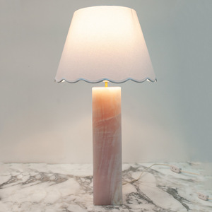 Joelle <b>Pink</b> Jade Table Lamp E26 LED <b>Switch</b> Control 220V Bedside Living Room Decor - Product Image 1