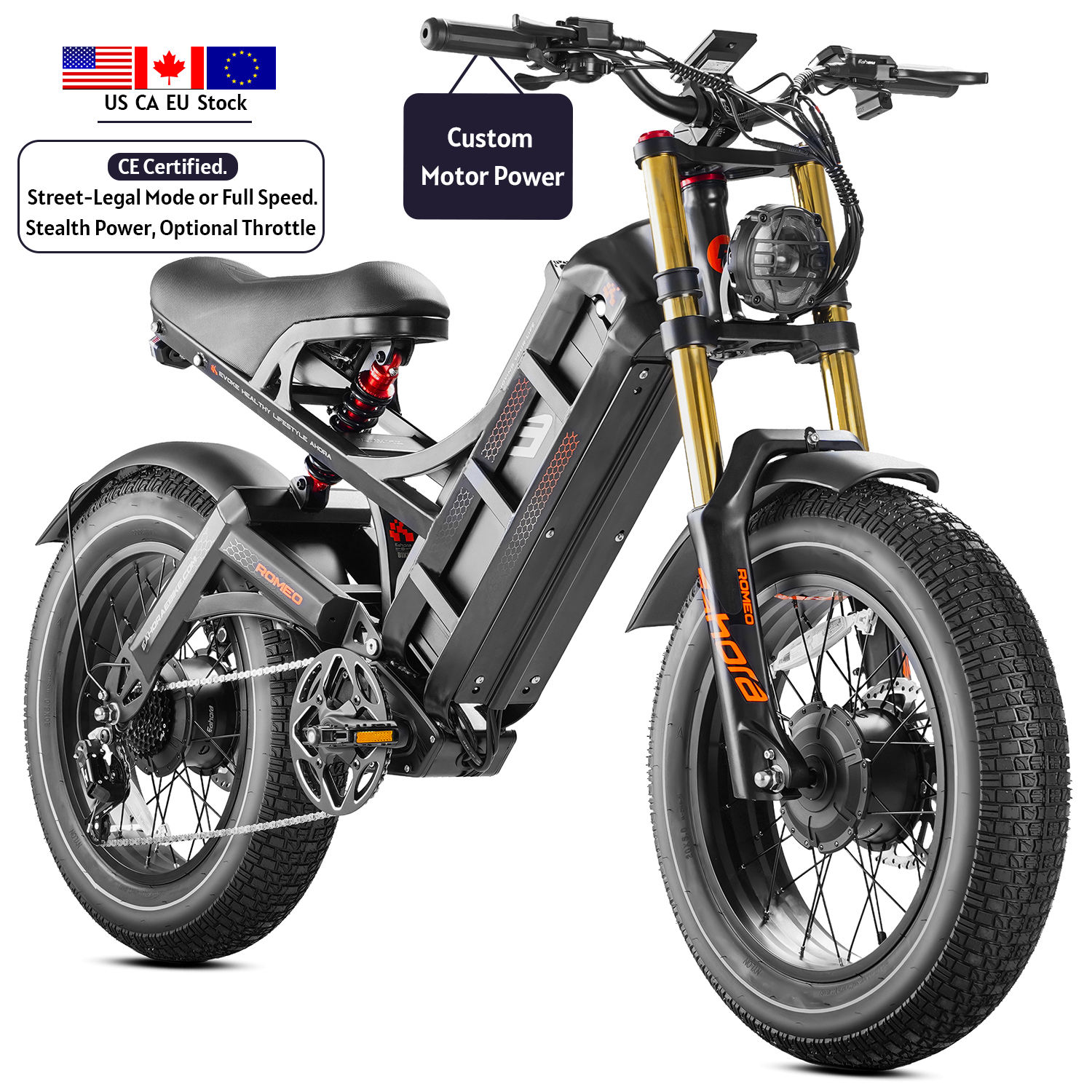 180W Electric Bike Kids Balance Bike with LED Light