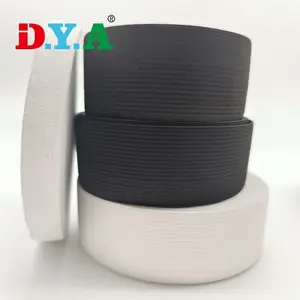 Beste Qualität Vorrat 3,5 cm Strickband Band weiß Taille elastisches Band gestricktes elastisches Band für Sporthose