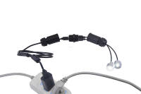Prise de panneau USB2.0 femelle GIET IP68 avec contacts en bronze phosphoreux, courant nominal 5A, adaptateur de câble USB mini, connecteur
