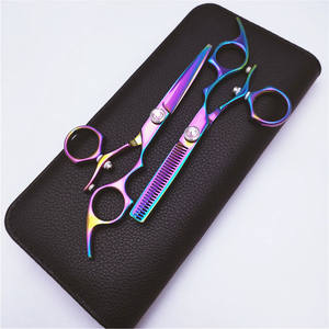 Ciseaux à cheveux Suzhou 5,5 pouces pour droitiers, lame standard, usage professionnel, qualité export, finition colorée, modèle FT - Product Image 2