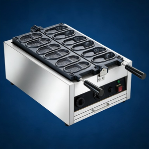 Macchina Portatile Professionale per Waffle con Stampi a Crocchetta, Riscaldamento a Gas ed Elettrico, Ideale per la Produzione di Waffle all'Uovo da Bancarella - Product Image 6