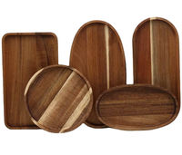 Plateau de service en bois d'acacia écologique, plateau à sushi, plat à apéritif naturel, plateau de service pour la maison et les restaurants