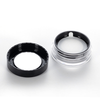 Pot vide en acrylique transparent de 15g pour poudre libre, boîte de rangement en plastique pour poudre minérale et poudre fixatrice, emballage cosmétique