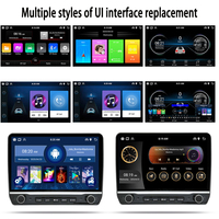 Autoradio universel 10 pouces, lecteur DVD de voiture, navigation GPS, écran IPS, unité centrale 4 cœurs, amplificateur, Carplay, Android Auto
