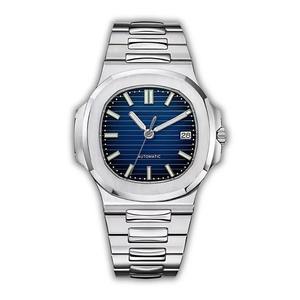 Reloj deportivo mecánico automático de acero inoxidable con logotipo S modificado para hombre, 41MM, movimiento Seiko NH35, cristal de zafiro, resistente al agua - Product Image 4