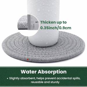 13 Inch Round Reusable <b>Trivets</b> for Hot Plates Thick Heat Resistant Mats Bohemian Placemats for Hot Pots & Pans - Product Image 4