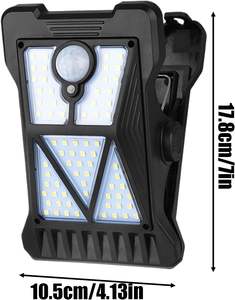 Luces LED Solares de Navidad con Sensor de Movimiento ROHS, Lámpara Solar con Clip para Camping y Jardín, Luz LED Solar con Clip Blanco Cálido - Product Image 2