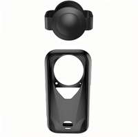 Étui en silicone antichoc et anti-chute avec découpes précises pour caméra d'action Insta360 X6 – Accessoire de protection anti-collision