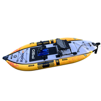 Kayak gonflable de haute qualité avec système de propulsion à pédales, kayak de pêche avec système de propulsion à pédales