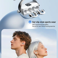Earbud Nirkabel Q27 Terlaris 2026, Mikrofon TWS BT 6.0 Tahan Air ENC, Headphone Open-Ear Lucu, Ringkas, Dapat Diputar, LED