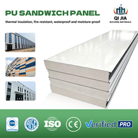 Panneau sandwich en PU personnalisable, très demandé, pour matériaux de construction métalliques extérieurs, panneau mural ignifuge pour chambre froide et atelier