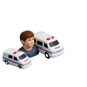 Balle anti-stress en mousse PU biodégradable, écologique, non toxique, en forme d'ambulance, pour enfant, sans phtalates, promotionnelle - Product Image 6