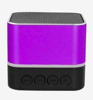 Promotional Corporate Gift Custom Logo Printed Two Tone Square Portable Wireless Bluetooth Speaker With Stereo Sound