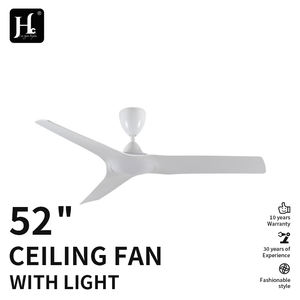 Ventilador de Techo Eléctrico Moderno de 52 Pulgadas, el Mejor para Dormitorio o Comedor, sin Luz, Motor BLDC de CC, 3 Aspas en Acabado Blanco Mate - Product Image 3