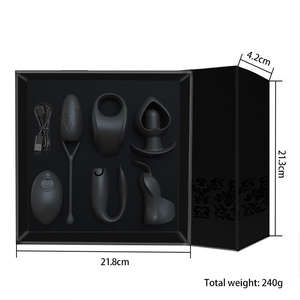 Uomini <span class=keywords><strong>e</strong></span> donne <span class=keywords><strong>Sex</strong></span> Toy SM Kit Clit anale anello proiettile ricaricabile Multi-attacco 7 in 1 BDSM telecomando vibratore Set - Product Image 5