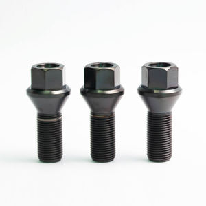 Hoge Kwaliteit Gr5 Titanium Lug Bouten M 14X1.5 Wielbouten Met Platte Kop 40Mm Lengte Din Standaard Verpakt In Tas - Product Image 2