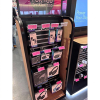Support d'affichage pour casques audio sur pied en métal sur mesure, présentoir commercial pour l'électronique avec écran LCD