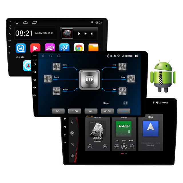 9"/10" Universal Android 13 ROTISS Car Dvd Player Touch Screen Car Radio Gps 2din Dsp Car Touch Screen Stereo
